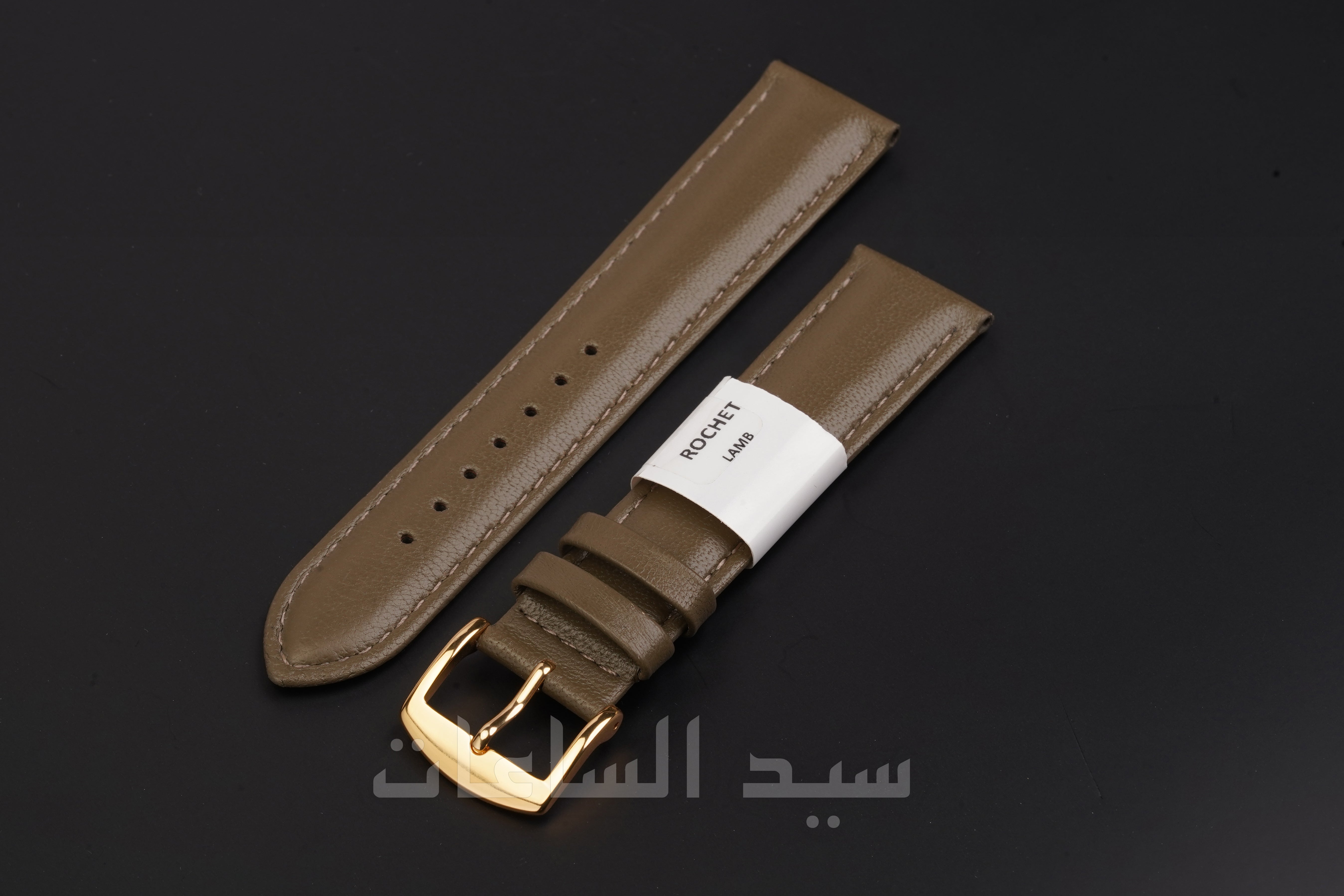 سير ساعة جلد