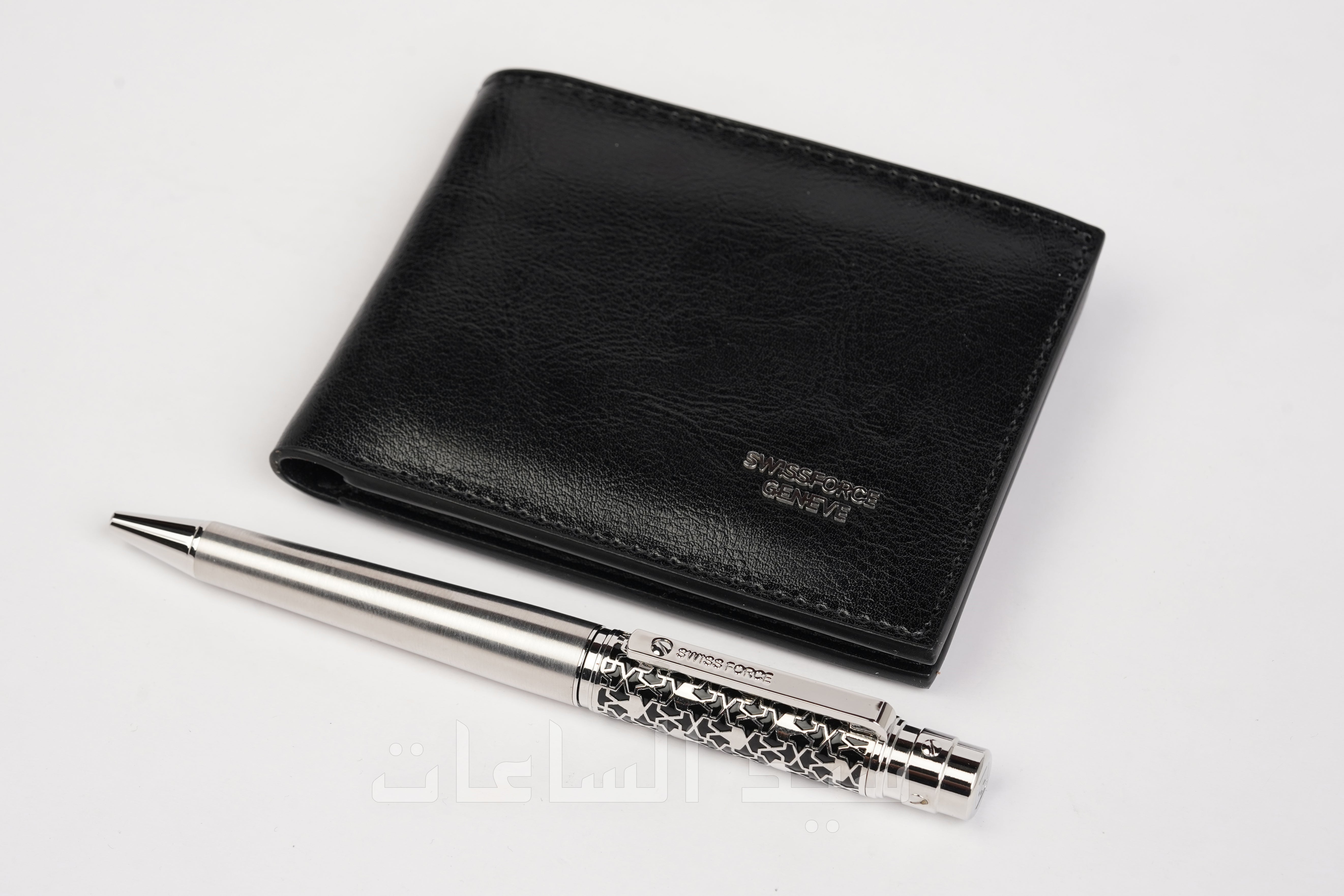 قلم ومحفظة نقود رجالية ماركة سويس فورس