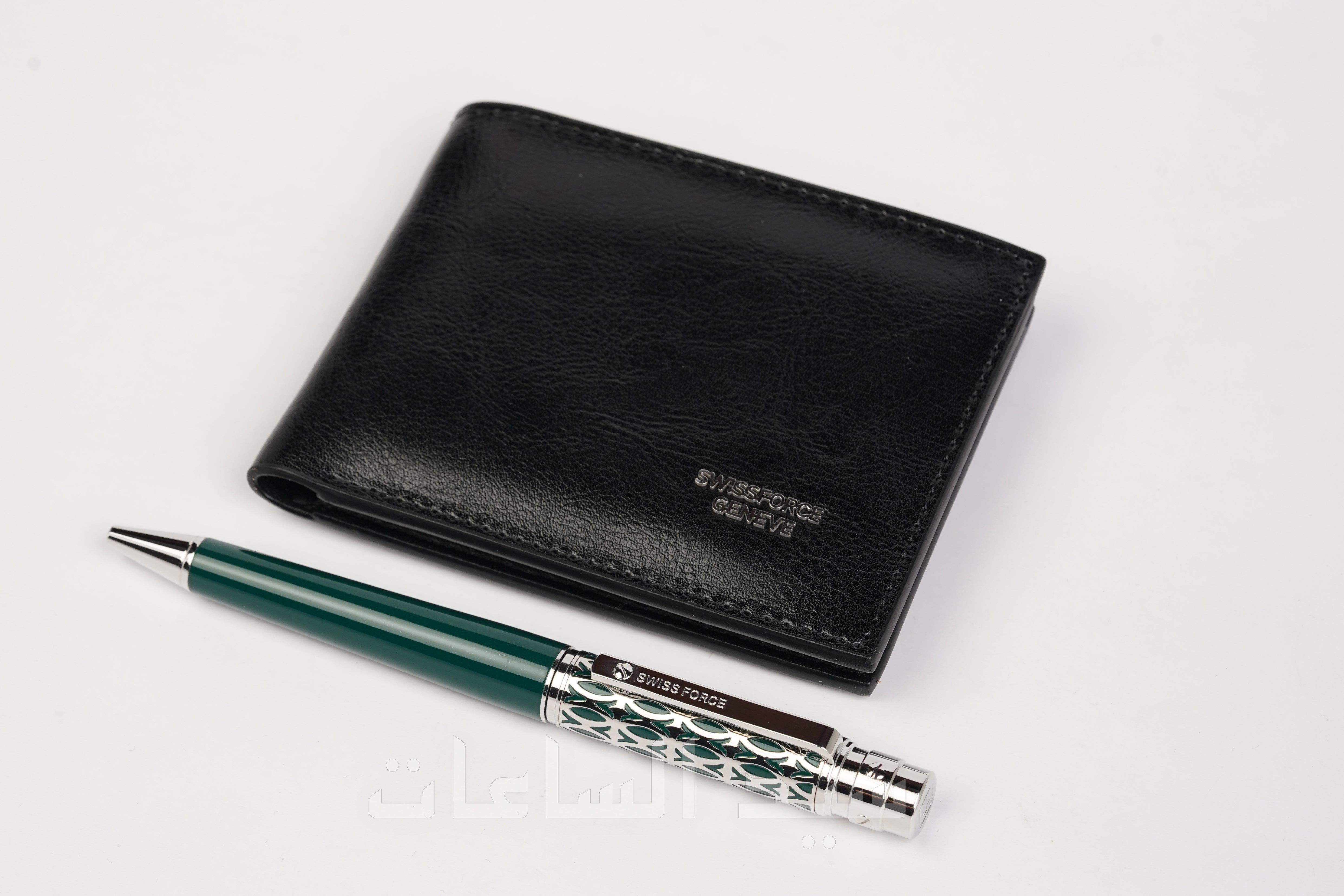 قلم ومحفظة نقود رجالية ماركة سويس فورس