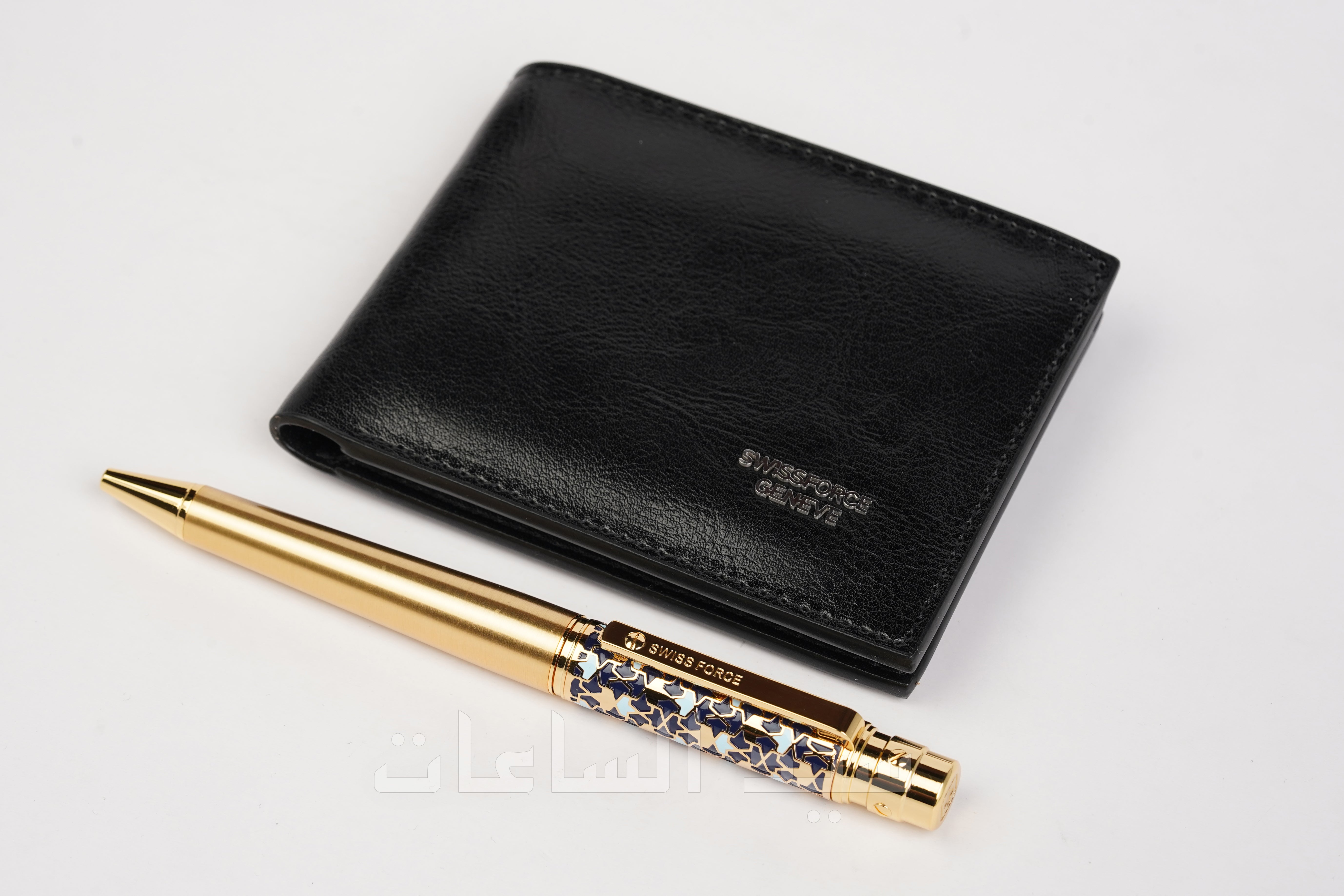 قلم ومحفظة نقود رجالية ماركة سويس فورس