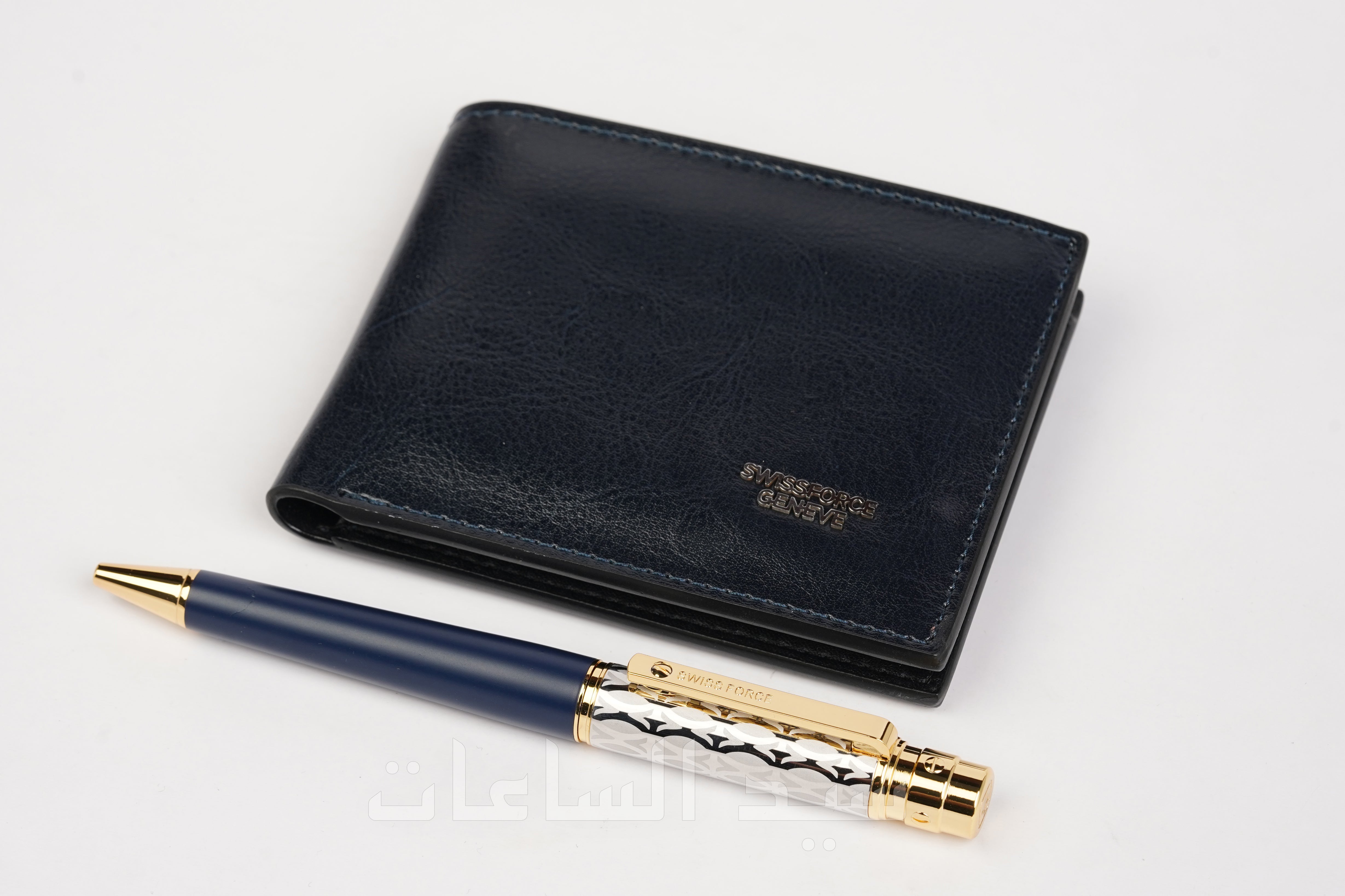 قلم ومحفظة نقود رجالية ماركة سويس فورس
