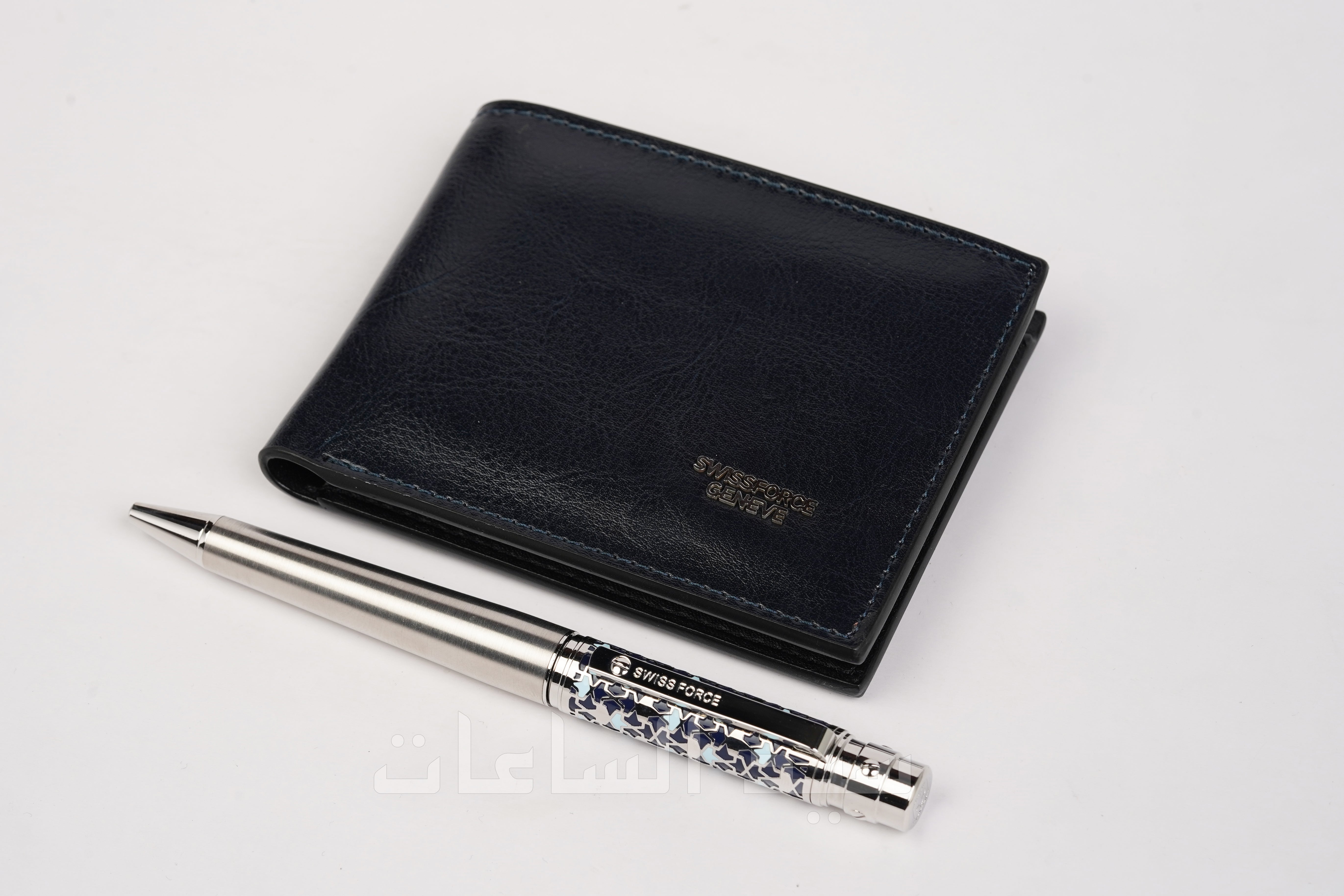 قلم ومحفظة نقود رجالية ماركة سويس فورس
