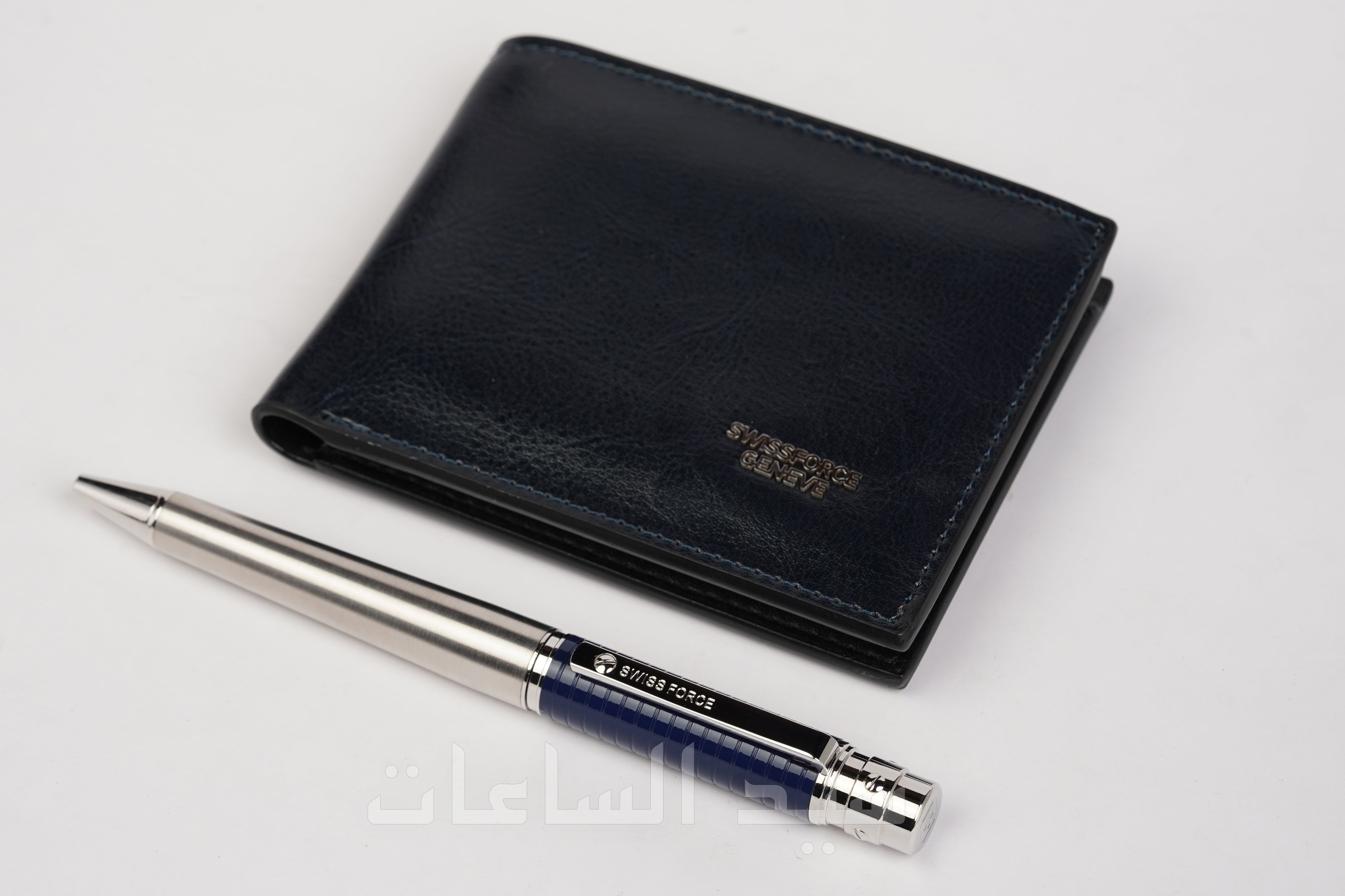 قلم ومحفظة نقود رجالية ماركة سويس فورس