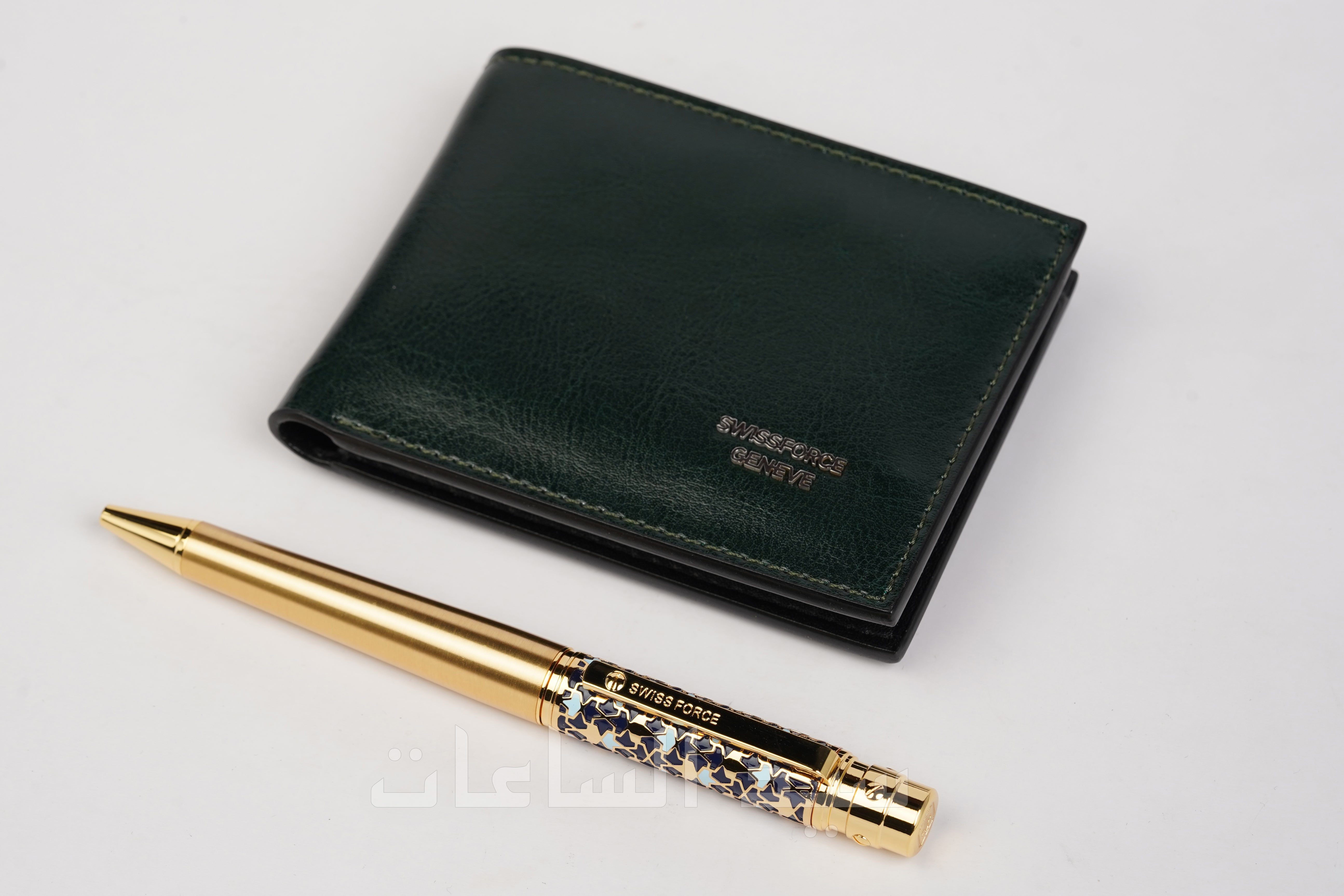 قلم ومحفظة نقود رجالية ماركة سويس فورس