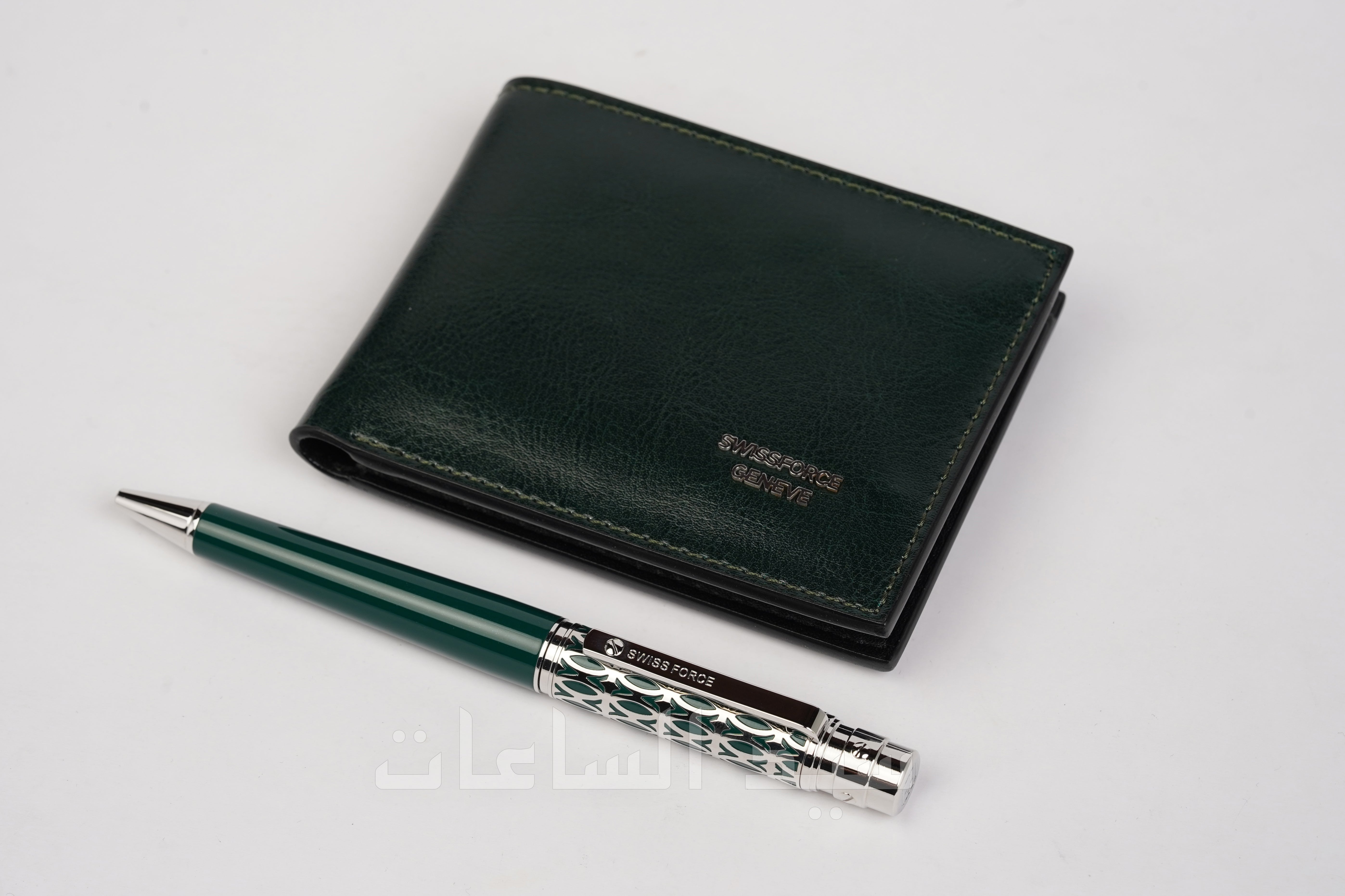 قلم ومحفظة نقود رجالية ماركة سويس فورس